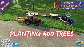 PLANTING 400 TREES - No Mans Land - Episode 48 - Farming Simulator 22