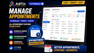 Manage Appointments Fast with AdFin 🚀#billingsoftware #appointment booking