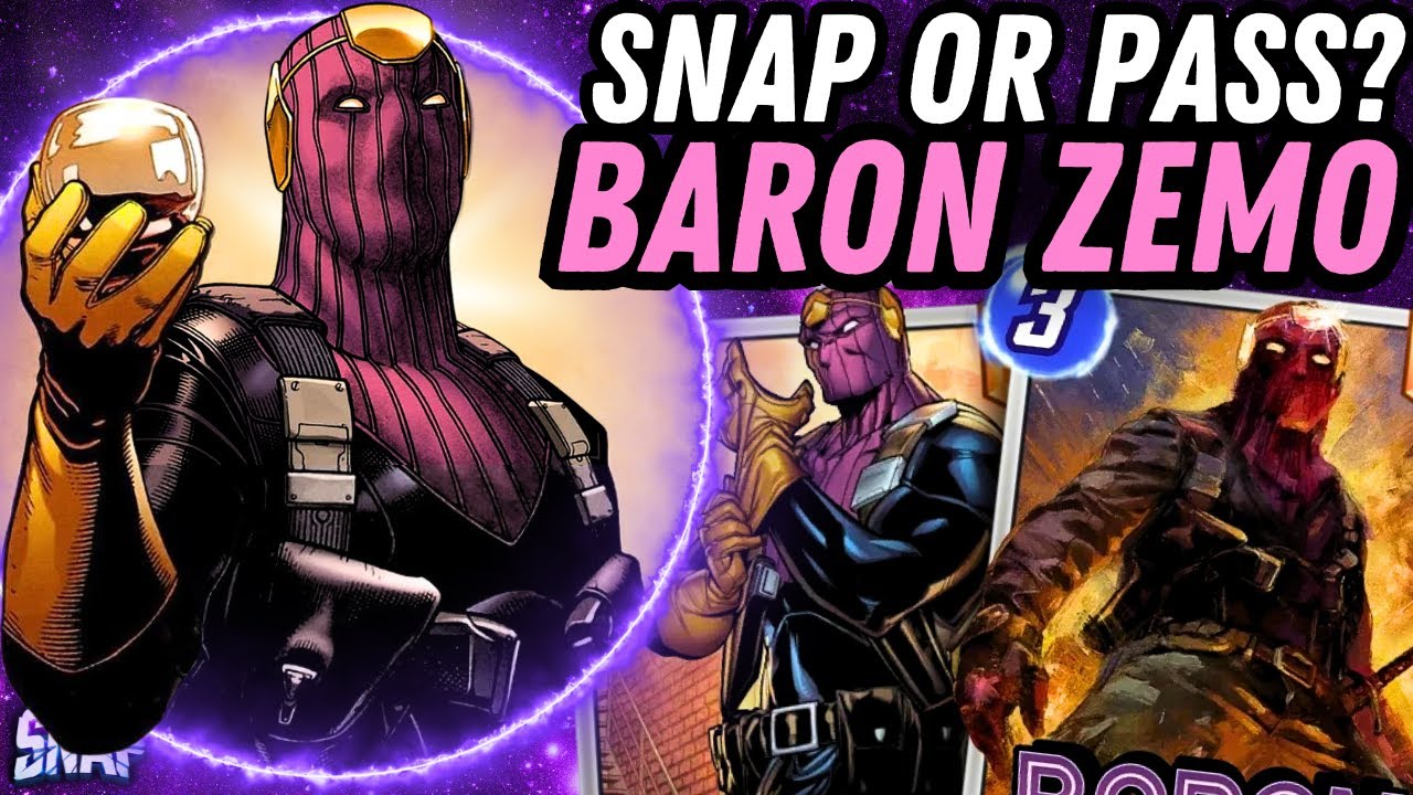 BARON ZEMO 😏🍷 Details & Mechanics! | Snap or Pass | Marvel Snap - YouTube