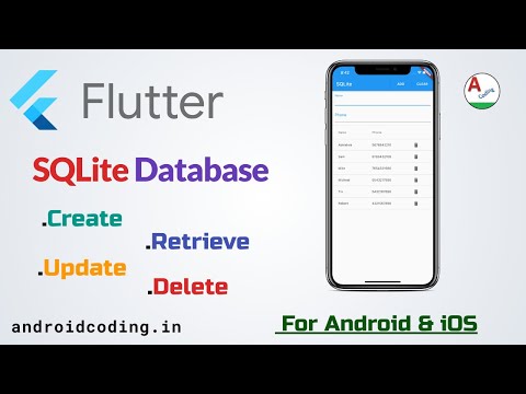 Flutter SQLite Implementation| SQFLite | Local Database | flutter coding