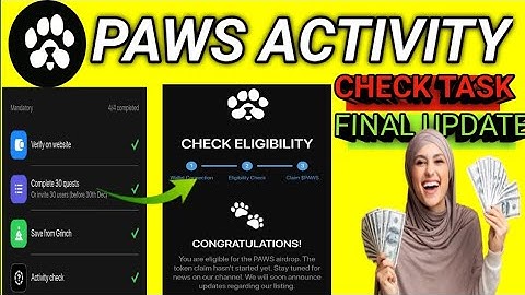 PAWS FINAL TASK COMPLETE | PAWS ACTIVITY CHECK TASK |PAWS NEW UPDATES |PAWS TASK #abeera2.0 #virls