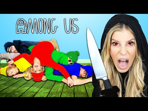 AMONG US Hide and Seek in Real Life But My TWIN is the IMPOSTER | Rebecca Zamolo