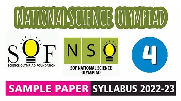 NSO Science Olympiad Class 4 Sample Paper 2022-23