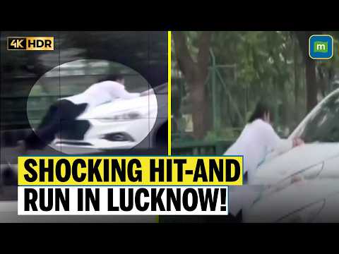 Caught On Cam: Hit-And-Run Incident In Lucknow, Woman Dragged On Bonnet Of Car