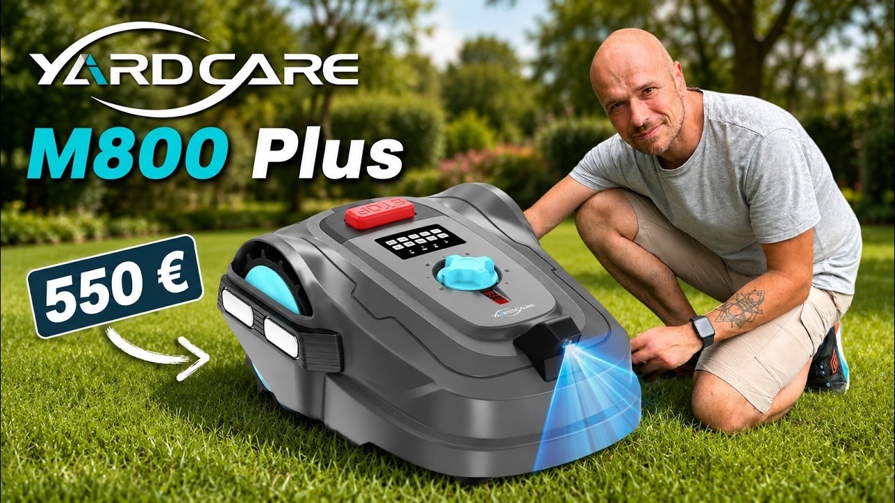 Ce ROBOT TONDEUSE coûte moins cher … mais est-il vraiment bon? (Yardcare M800 plus)