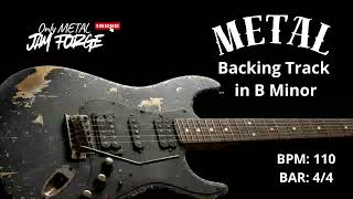 Fuzzy Metal Backing Track In Bm 110 Bpm - Only Metal Jam Forge