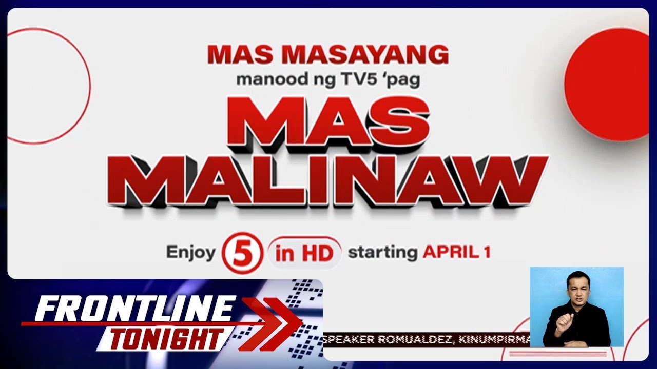 TV5 High Definition Na Simula April 1 Sa Channel 15 Para Sa Cignal 