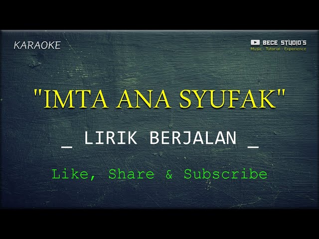 Karaoke || Imta Ana Syufak (Lirik) class=
