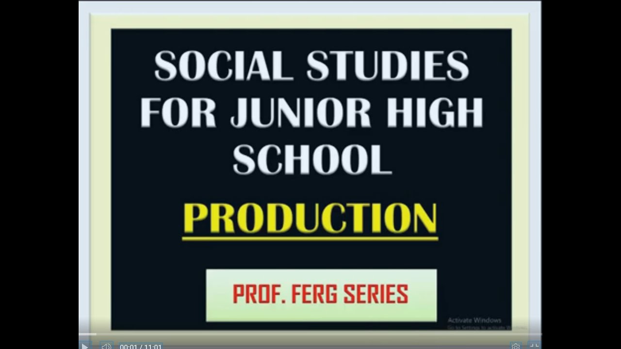 SOCIAL STUDIES FOR JUNIOR HIGH SCHOOL PRODUCTION YouTube