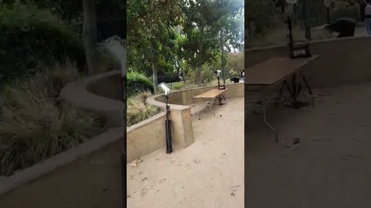 Exterior equipment of Haunted Museum at Natural History Museum, Los Angeles, California (10/22/2022)