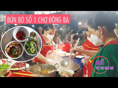 Video Bún bò Huế ngon nhất chợ Đông Ba ở Huế Việt Nam ngày... - youtube