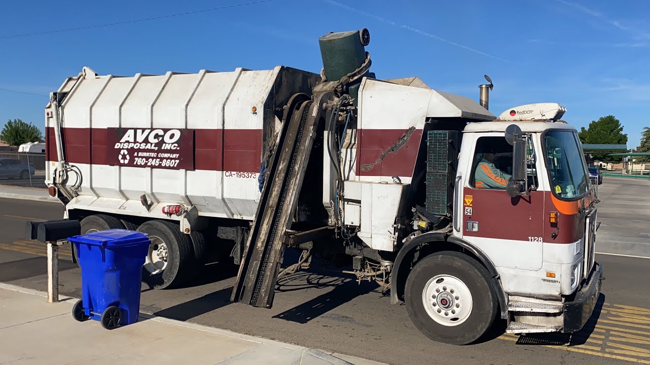 AVCO/Burrtec Waste 1996 Volvo Amrep Garbage Truck YouTube