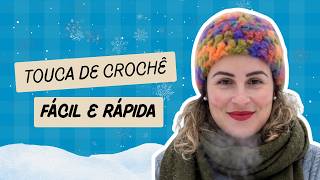 TOUCA DE CROCHÊ FÁCIL E RÁPIDA - 1 NOVELO DE PAPARAZZI