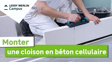 Comment monter des étagères en béton cellulaire ?