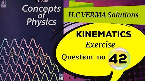 H.C Verma solutions || kinematics || 42.A staircase contains three steps each 10 cm high and 20 cm