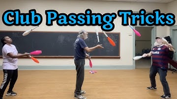 3-Person Club Passing Tricks from EASY to HARD | Partner Juggling Tricks