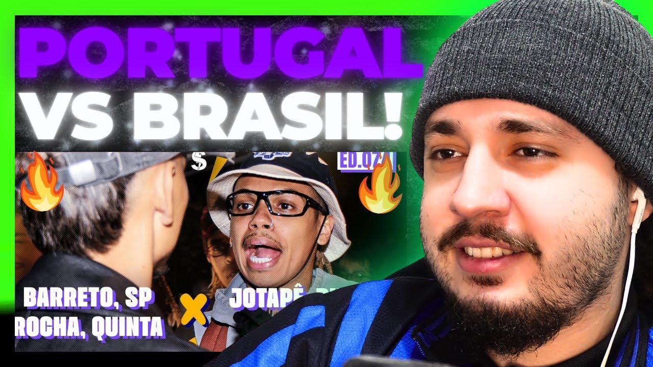 (FLOWZADA🇧🇷vs🇵🇹) BARRETO, SP ROCHA e QUINTA x JOTAPÊ, DHERIK, LECROY | REACT BAUEB