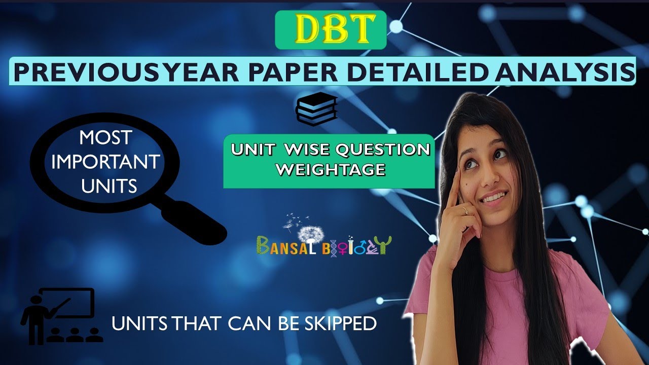 DBT DETAILED PAPER ANALYSIS| Unit Wise Questions Distribution|Unit that can be skipped|