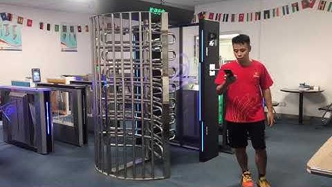 Face Recognition Full Height Turnstile Gate