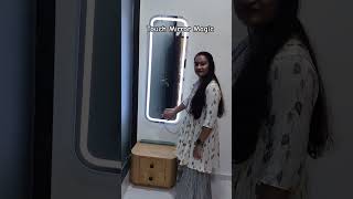 Touch Mirror Magic ✨ | Smart Mirror Light Change #shorts