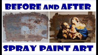 Transforming Discarded Items Into Fine Art (9 Layer Spray Paint Stencil)