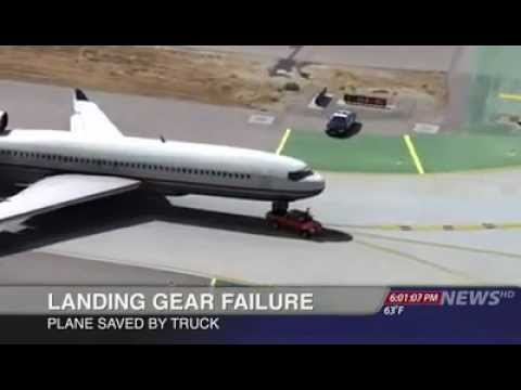 Must See Plane Landing Saved by a Truck.