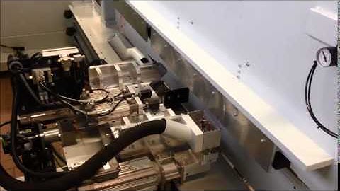 OMAL VBR 2100 CNC Hinge Drill from bottom