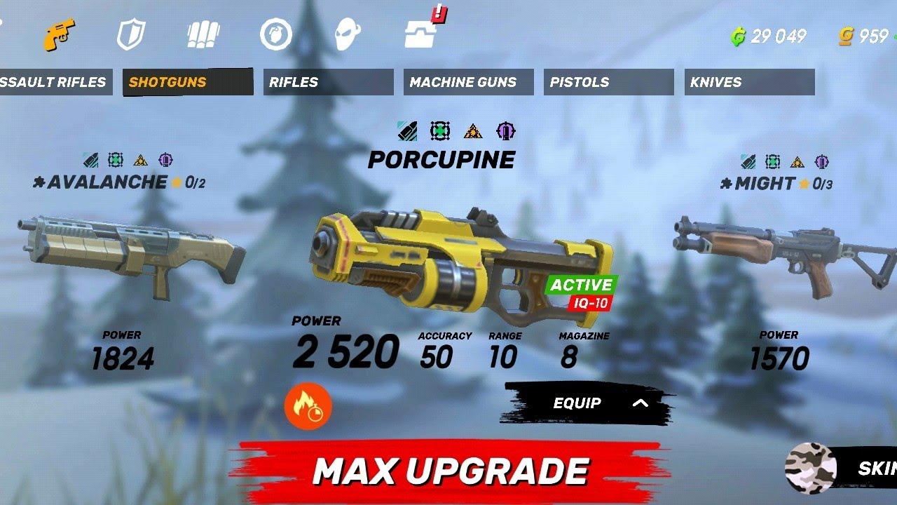 Unlocked Porcupine Shotgun in GUNS OF BOOM 😎