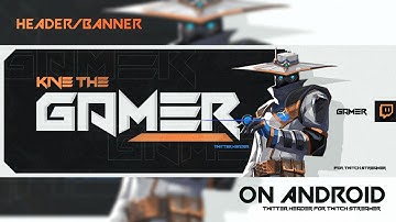 Make Twitter Header on Photoshop CC | Gaming Banner on Android | PS Touch Tutorial | Flyer Tutorial