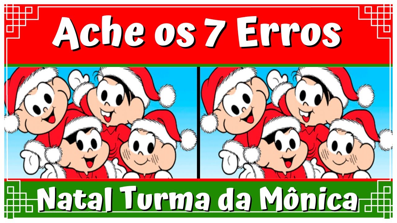 Jogo dos 7 Erros Carnaval Turma da Mônica