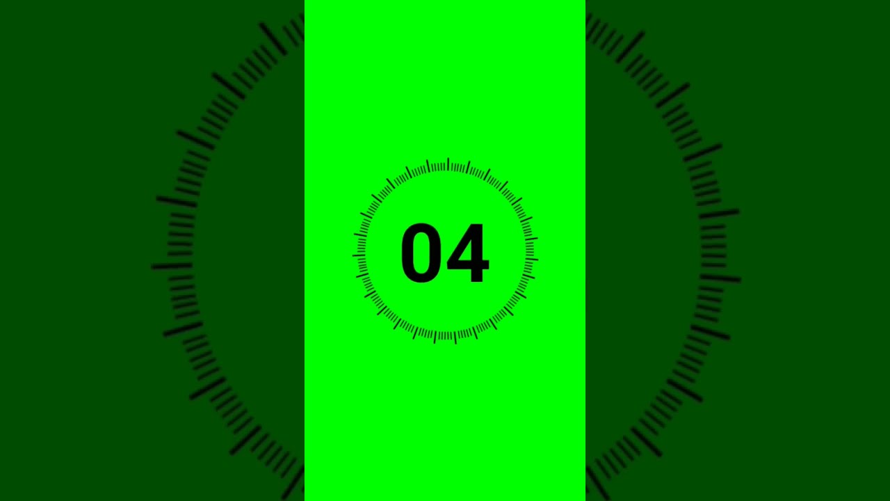 5 Seconds Timer Green Screen Stopwatch Countdown Shorts Video Trending Greenscreen