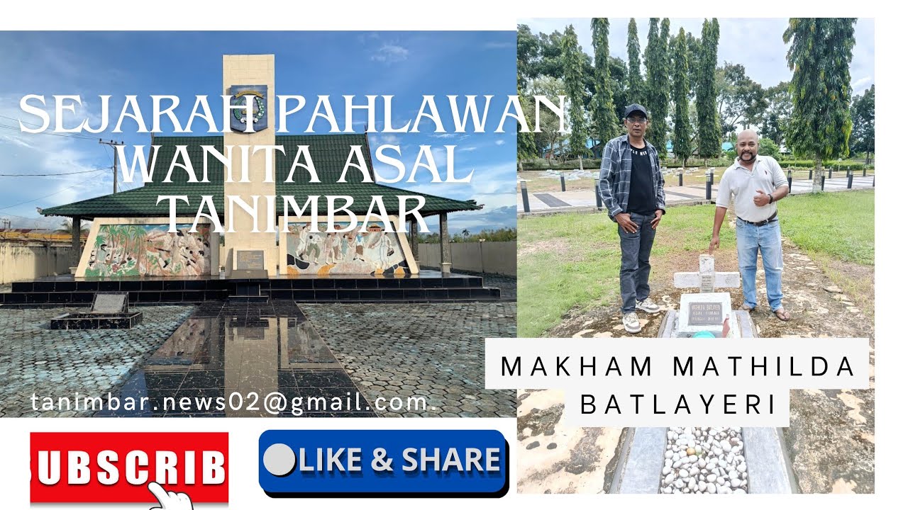 Monumen dan Mahkam Pahlawan Nasional Mathilda Batlayeri. - YouTube