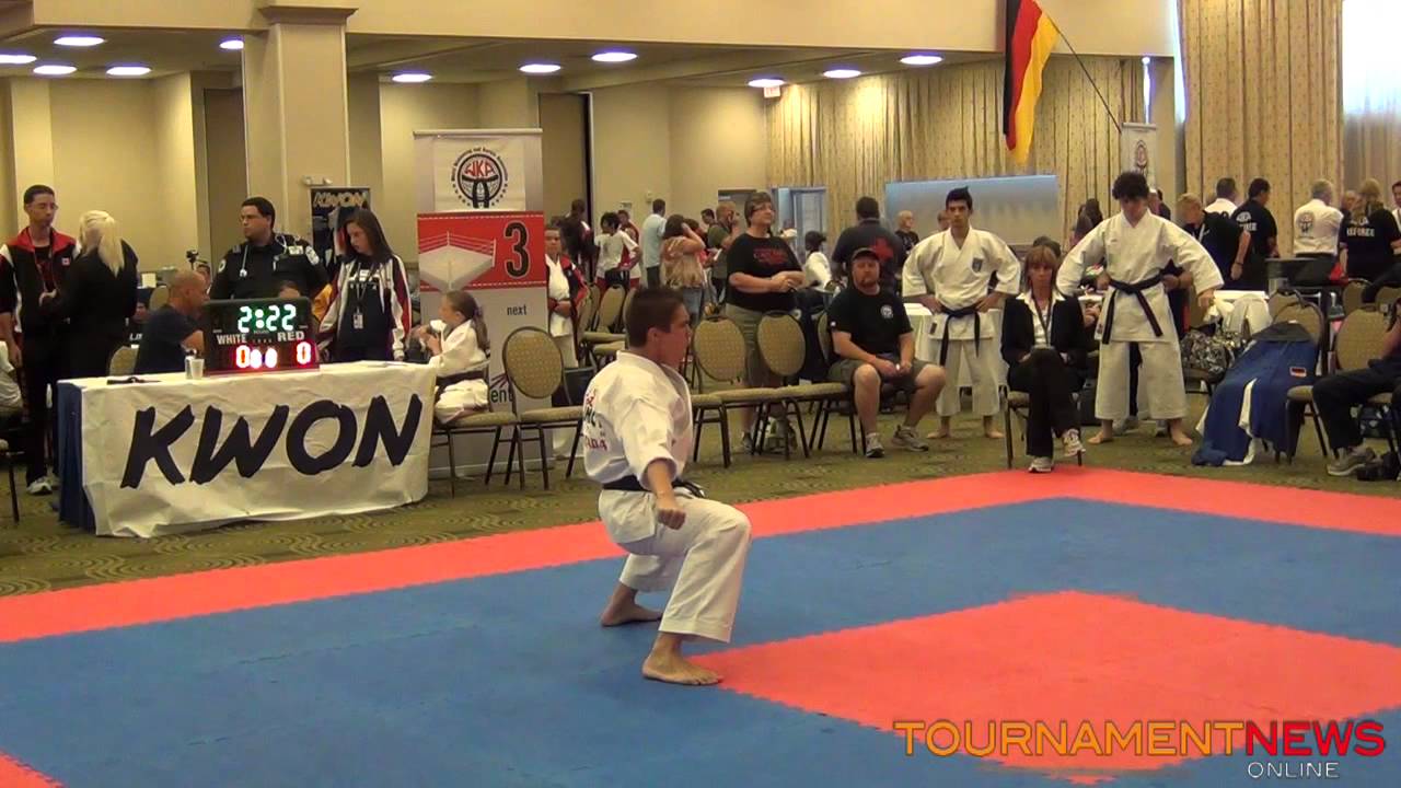 Simon Bernier Karate Traditional Kids Male Final at WKA World Championship 2012