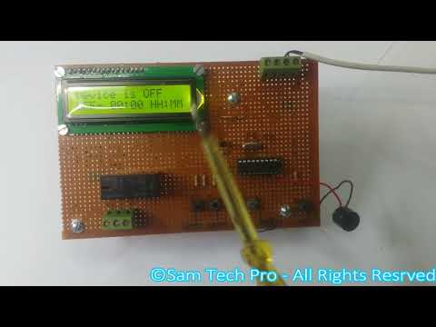Pic16f628 and 16x2 LCD Programmable Timer Relay