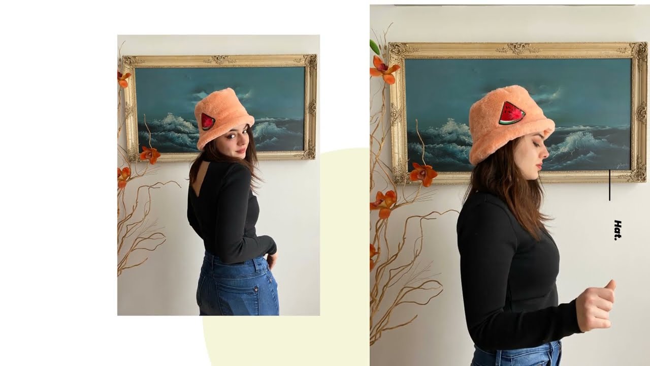Handmade Watermelon Plush Bucket Hat, Pinkish Orange - Autumn/Fall, Winter Hats 🍉 | By Favbrella