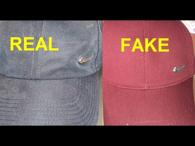 Nike cap real vs fake. How to spot counterfeit Nike hats - YouTube