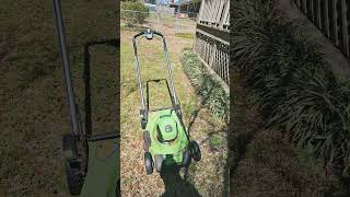 Фото #landscape #greenworkstools #lawnmower #lawncare Greenworks Push Mower