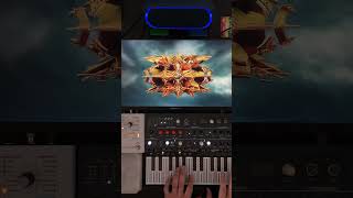 My volumetric music visualizer reactive to experimental home studio jam session #synthesizer