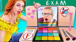 How to Sneak Makeup into College / If My Mom Was the Principal!