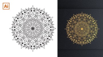 How To Create Mastering Floral Ornament Design in Illustrator | Adobe Illustrator | #illustrator