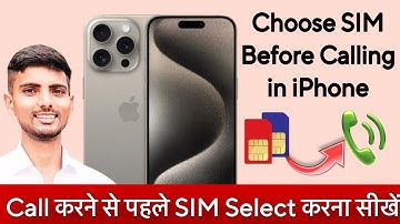 How to Switch Calling number in iPhone | iPhone dual sim call settings | iPhone calling sim ko badle