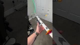 My Rengoku Demon Slayer Sword Glows