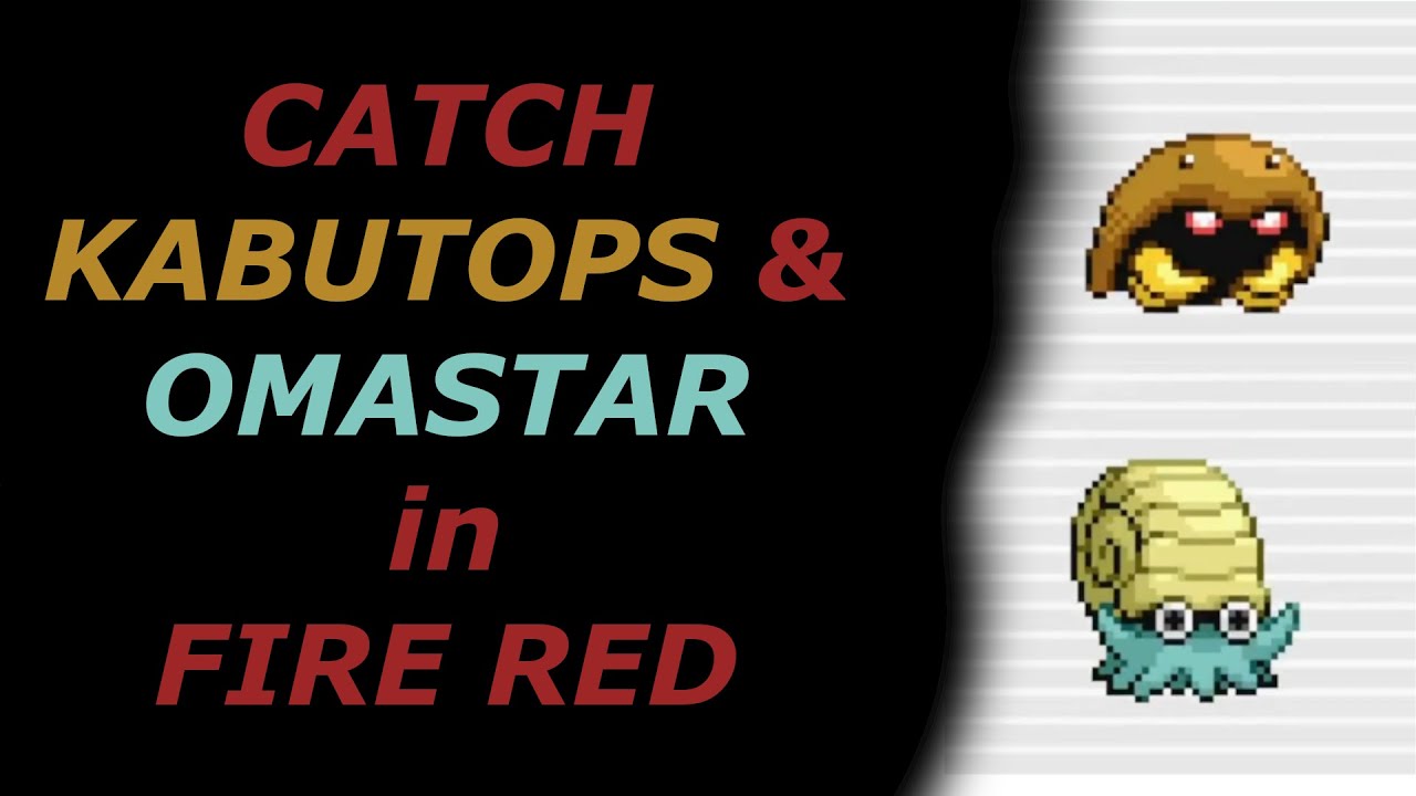 How to Catch Kabutops & Omastar in Pokemon Fire Red YouTube