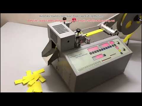 Automatic Stainless Steel Silver Rope Tape Cutting Machine