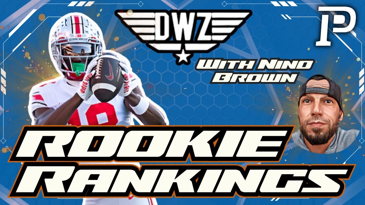 The Dynasty WarZone Dynasty Rookie Rankings with Nino Brown YouTube