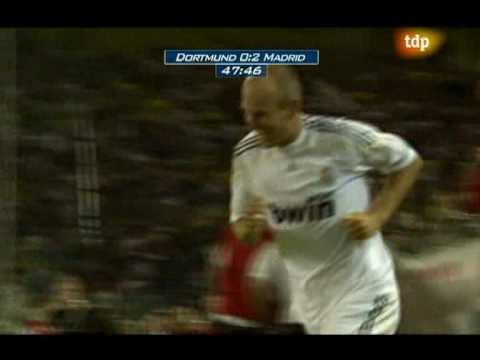 Arjen Robben excellent goal, Borussia Dortmund - Real Madrid 0-5 19/08/09 friendly match HQ