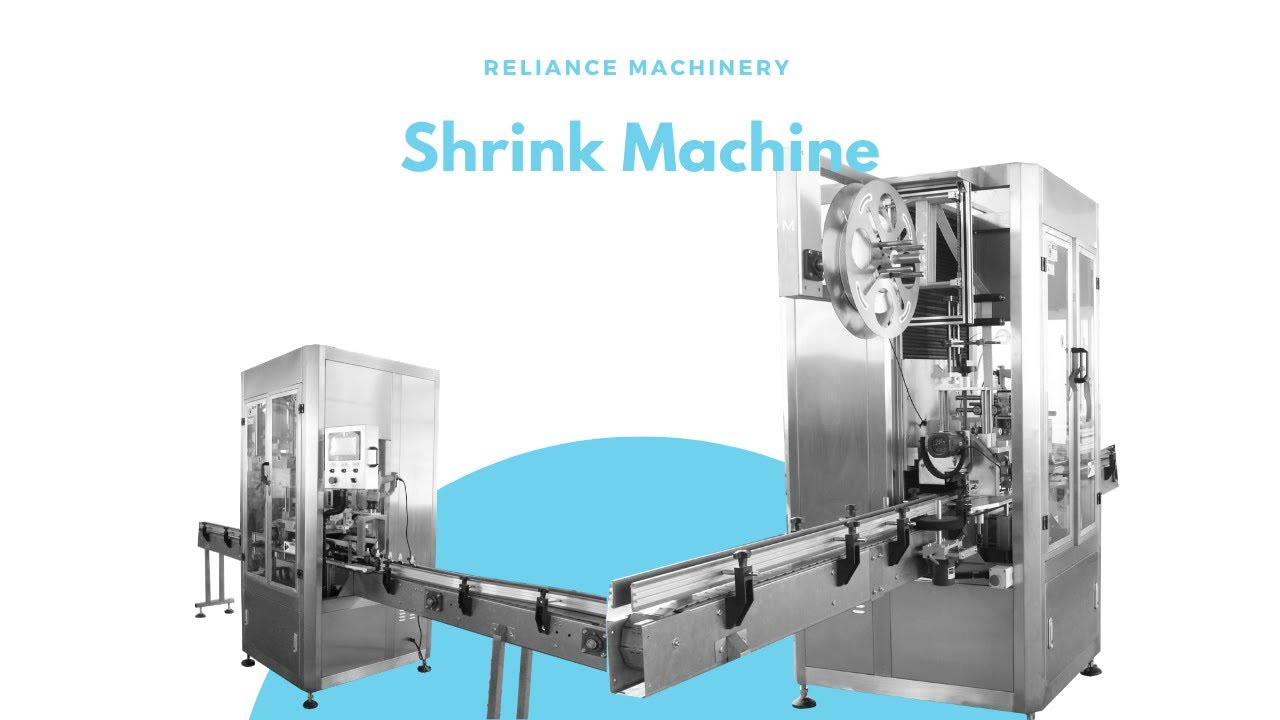 4 Oz tincture dropper bottle cap shrink sleeve machine, used for CBD oil industry, RELIANCE