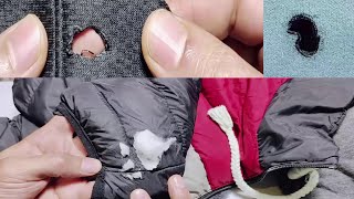 3 AWESOME SEWING HACKS To fix holes on different types of fabric in an interesting way