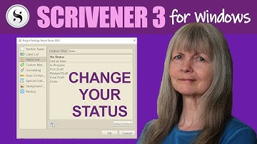 Scrivener 3 for Windows: Customising Status