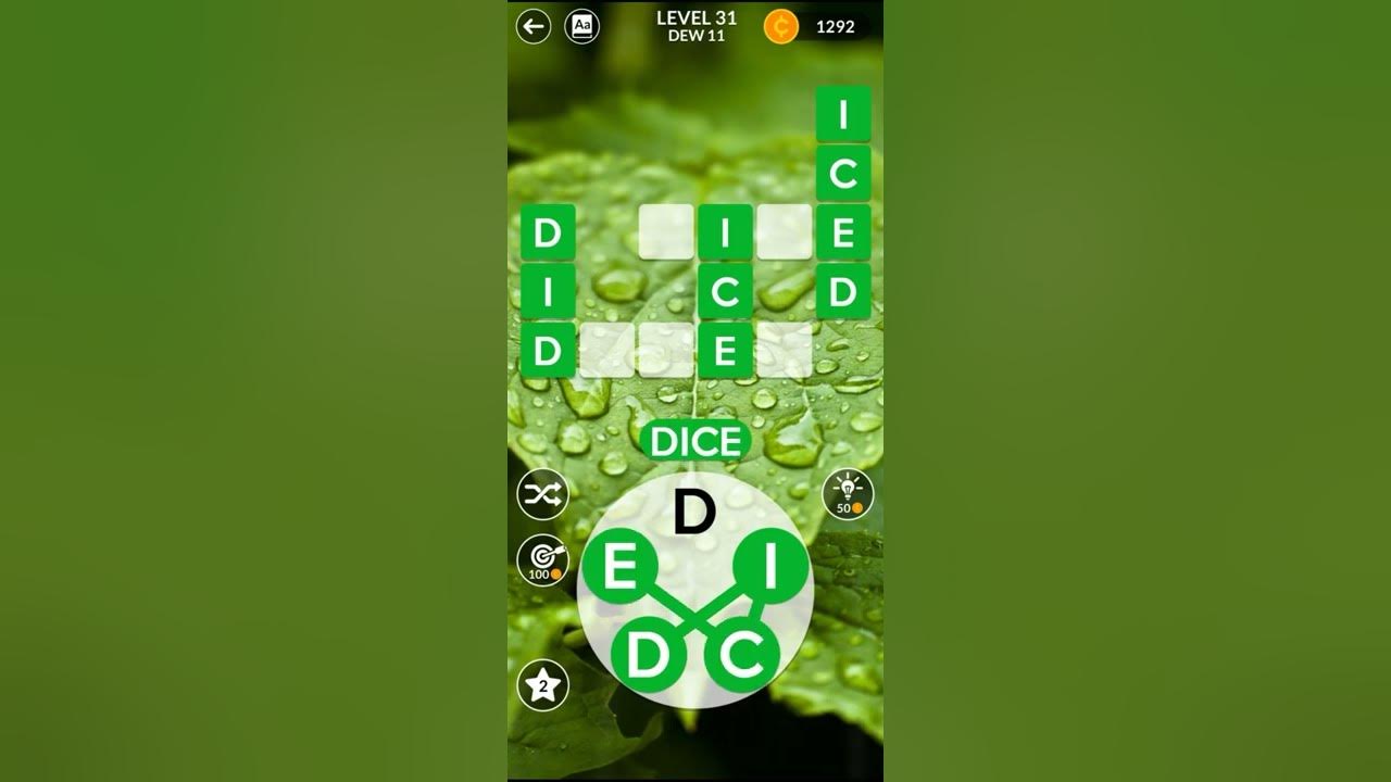 Wordscapes Level 31 Dew 11 - YouTube